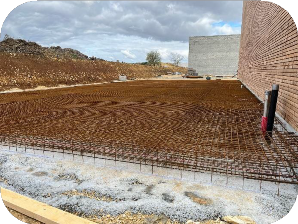 Extérieur du bâtiment terminé